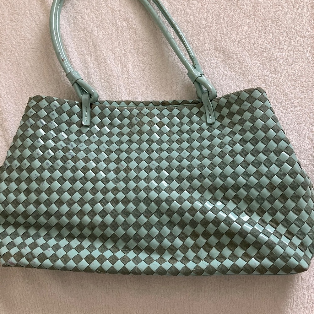Missoni turquoise green handbag